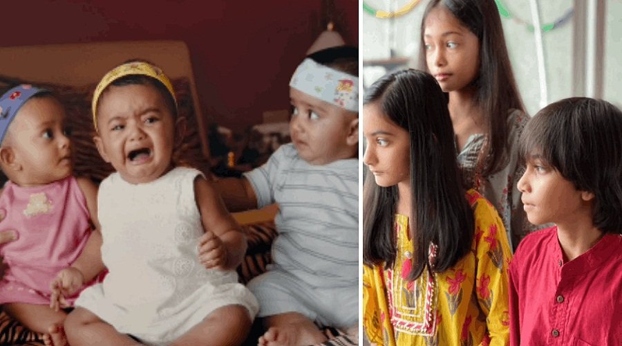 Farah Khan Triplets childhood photos